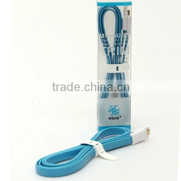Colorful noodle flexible flat cable for all kinds of android smart phones