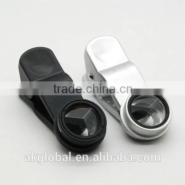 special gifit hot new product for 2015 Triangular Prism Lens with Clip for Mobile Phone Camera