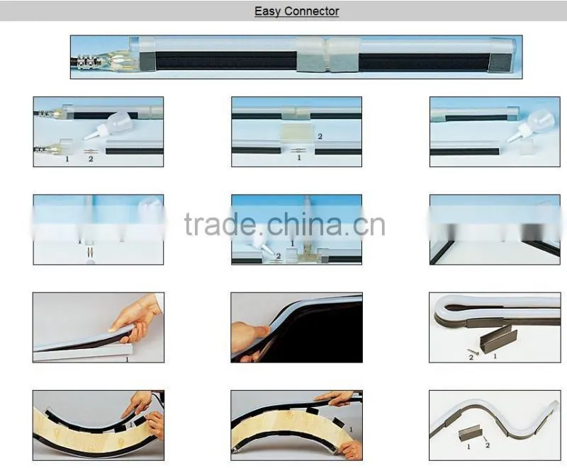 garden decoration 14*26mm led flex neon light for chrismtas