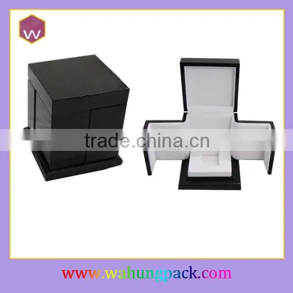 Black magnetic perfume box wooden special design perfume display