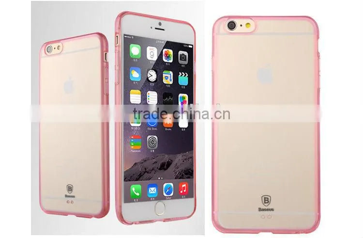 Baseus Luste series Clear PC back+TPU bumper case for iphone 6 plus