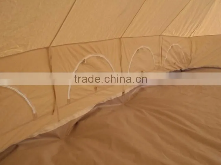 6x4M double roofs emperor twin bell tent with 100%cotton canvas