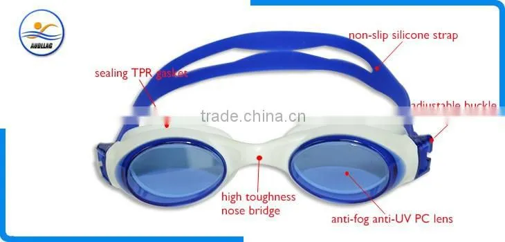 Factory direct custom diving swimming safety anti fog waterproof silicone underwater goggles for glasses