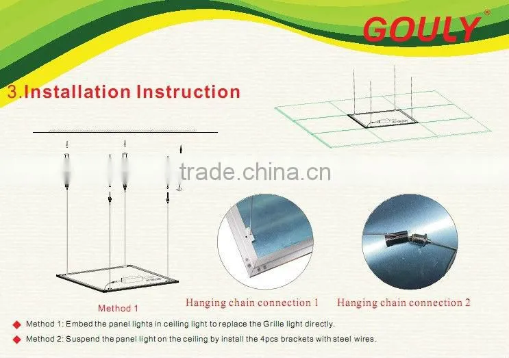 surface mounted samsung 36w/48w shenzhen led panel light 600x600mm AC100-240V