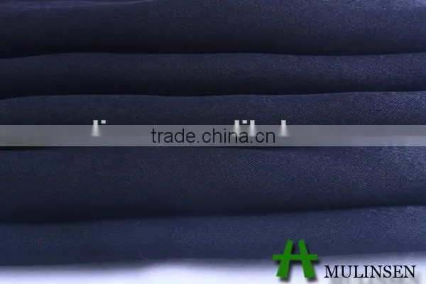Shaoxing Mulinsen textile highly soft handfeeling 100% polyester dyed satin fabric colour