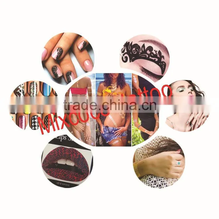 2016 New high quality good price Metallic Gold Sexy tattoo design,best selling Flash Temporary tattoo,wholesale OEM tattoo flas
