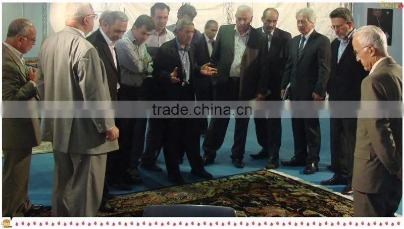 wool & silk carpet guangzhou factory handmade art woo l& silk carpet luxery palace carpet