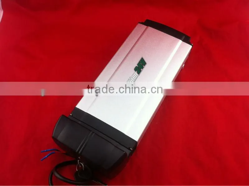 li ion battery pack 24v 10ah rear rack battery pack for electric bicycle