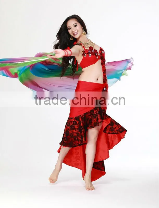 2014 belly dance mermaid dresses, belly dance wear for girl arabic carnival stage performance wear China Wuchieal QC2072