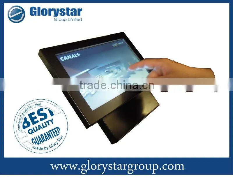 Retail 19 inch lcd touch pop display advertising screen