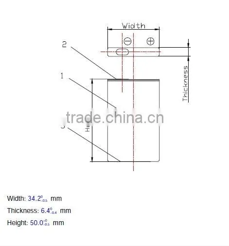 3.7v lithium rechargeable battery Lipo Battery Cell 603450