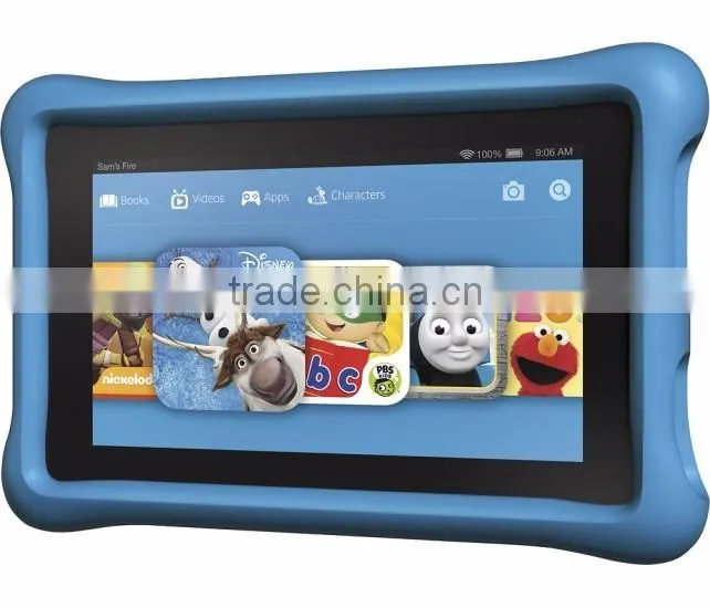 Child Kidproof shockproof rugged protective rubber silicone case for 7'' kids tablet