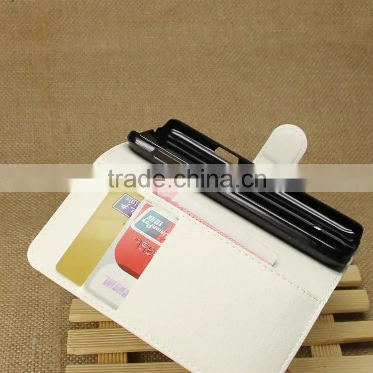 Wholesale Folio Stand Case for Samsung Galaxy S5 mini PU Leather Flip Cover with Wallet