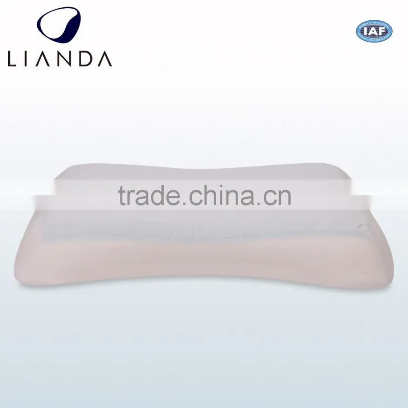 Bonus Bird-eye fabric ventilated pillowcase gel pad memory foam pillow, summer gel infused pillow, gel enhanced memory pillow