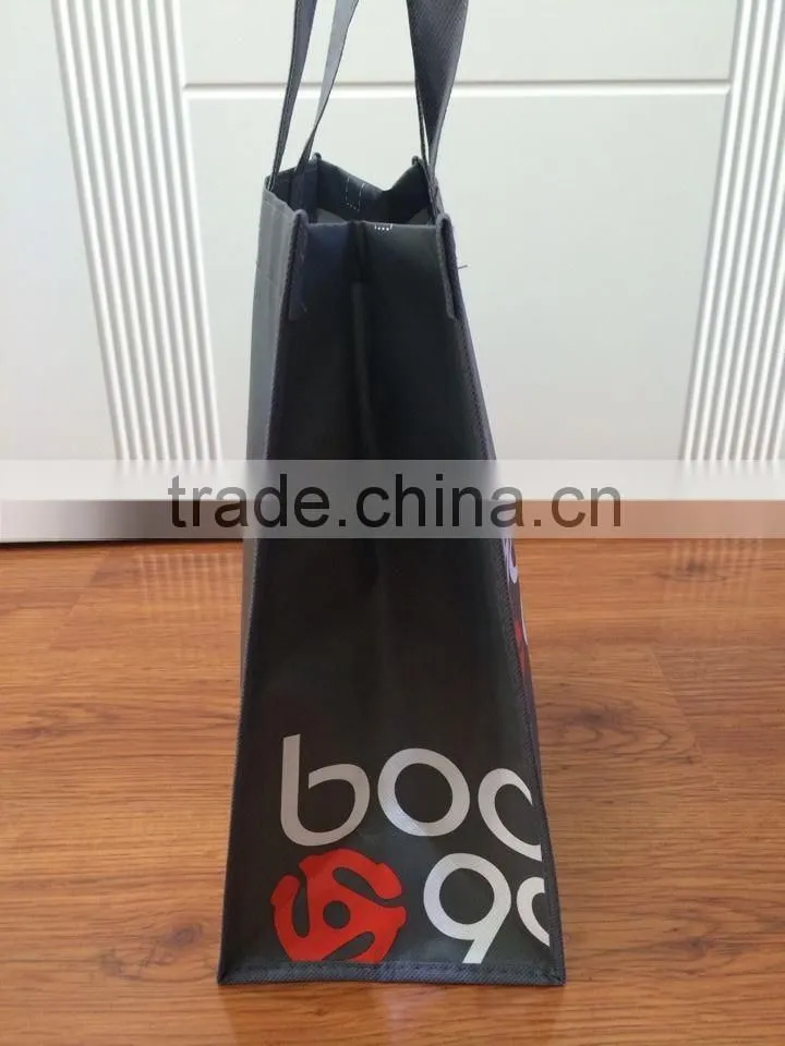 Custom printed logo Eco promotion wine bottle bag
