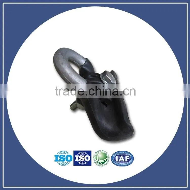 Supply All types of clamps Galvanized steeel ftth cable wedge clamp Cast iron adjustable type Wedge clamp/Power Hardware