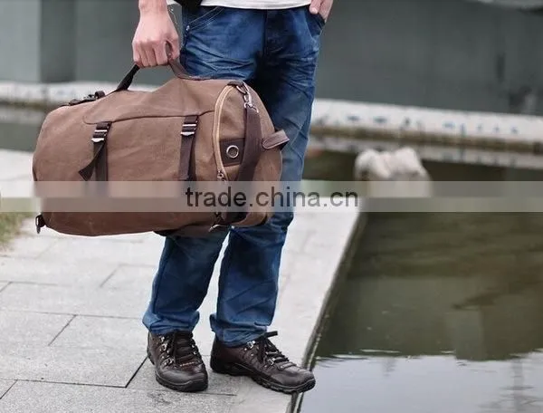 Men's Fashion Canvas Backpack Travel Bag