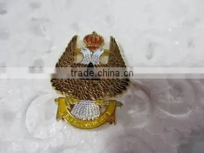 gold blank pin badge,masonic badge ,masonic lapel pins