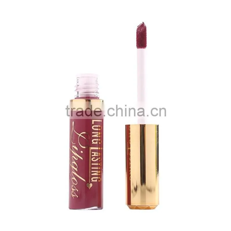 Menow waterproof lip gloss + lip oil 2 in 1 long lasting mooth liquid matte lipstick