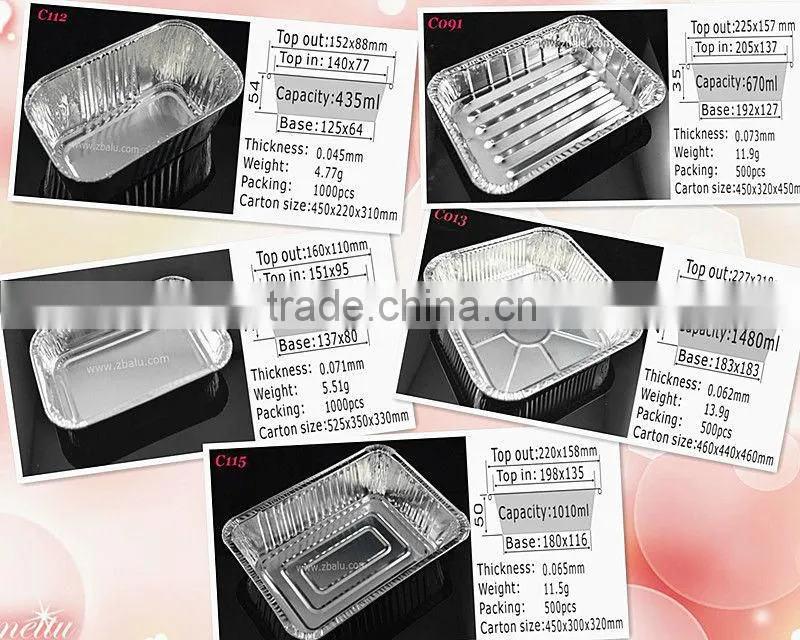 Carry-out Aluminium Container C025