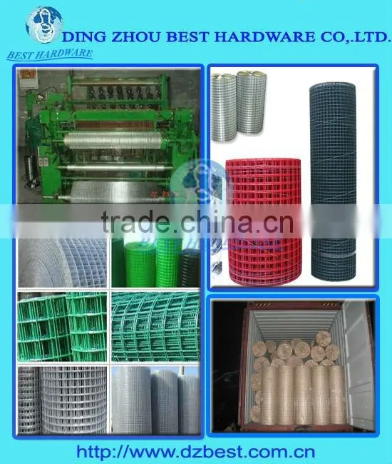 PVC coated electro galvanized welded mesh