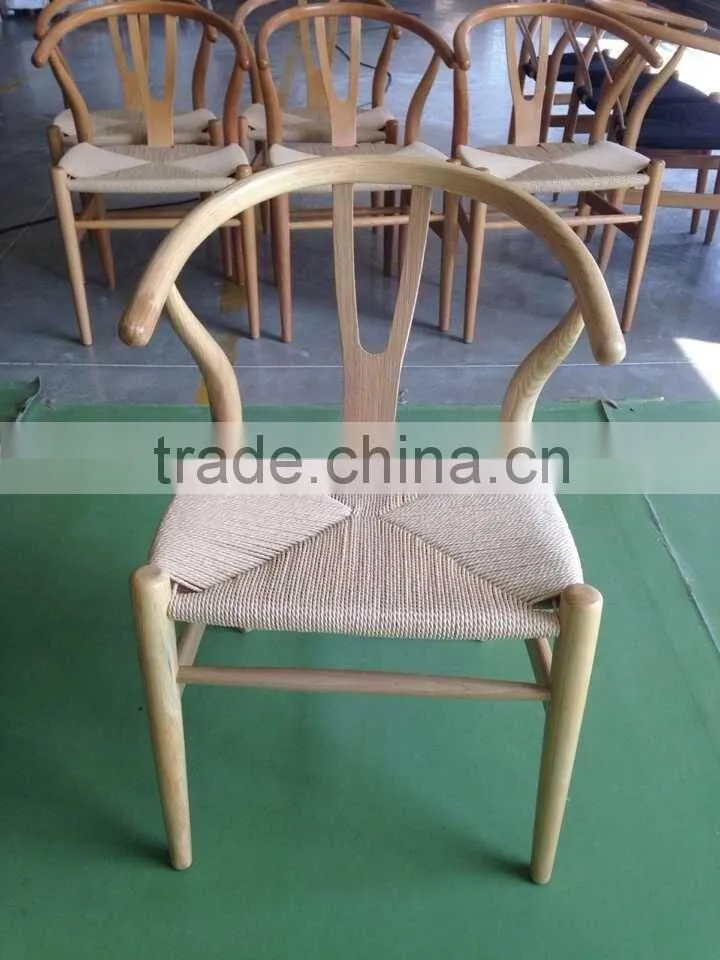 hans wegner solid wood design dining wishbone Y chair