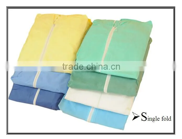 BLUE Non-woven SMS Disposable Antistatic Coverall with Hood