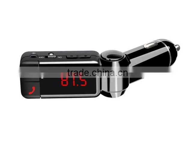 Hands free dual usb car charger wireless bluetooth fm transmitter for car mp3, bluetooth wireless fm transmitter