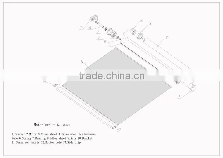 Electronic window shades window shutters interior window shutters