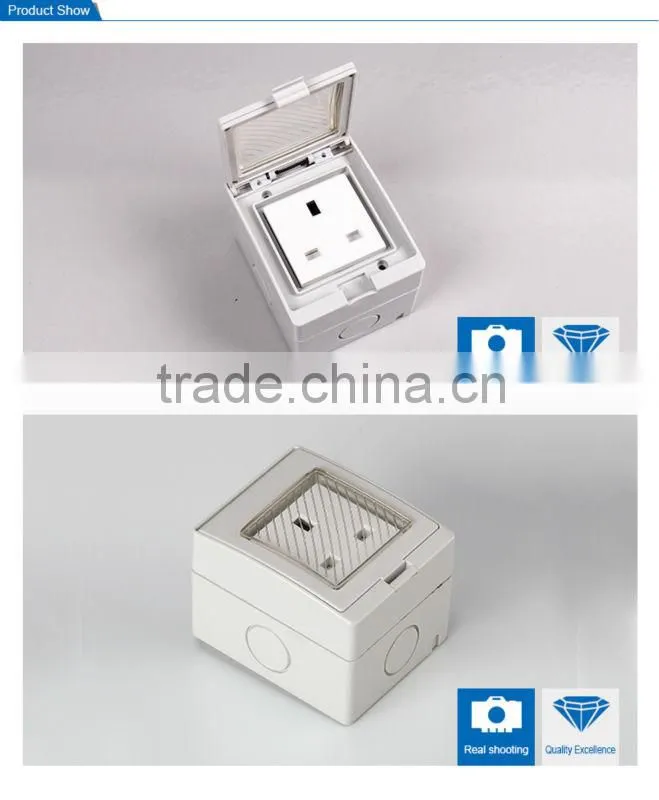 English Style Electrical Wall Bathroom Waterproof Switches Button