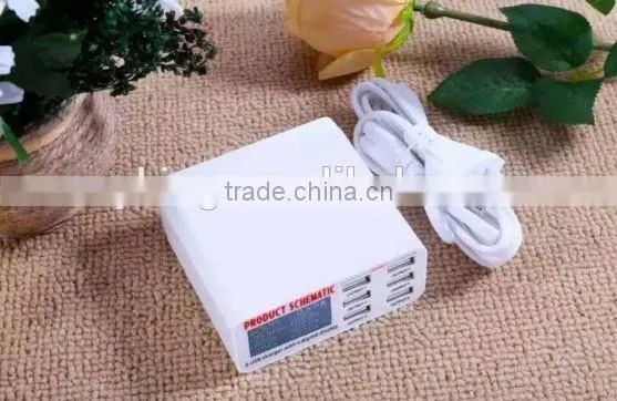 NEW HOT Originally 6 Hubs Smart Power Adaptor , Portable USB Charger
