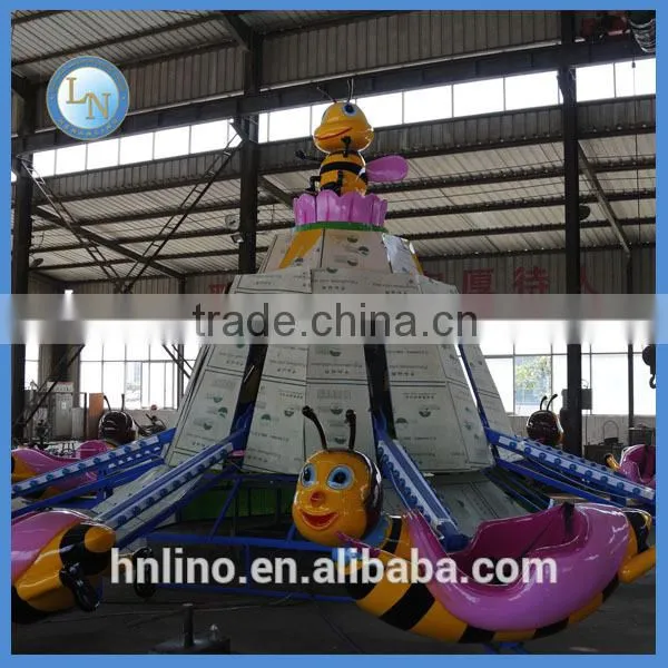 Theme park amusemetnt kids animated games rotary bee ride