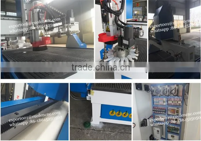 FLDM F3 cheap price auto tool changer cnc carving wooden door cutting machine