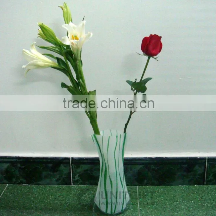PVC foldable vases,customized size and shape