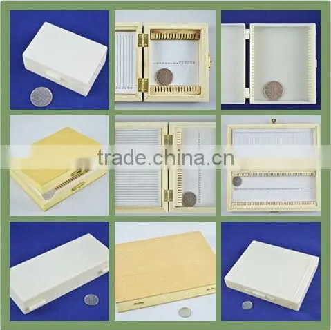 export teaching microscope cell biology 100 pieces slides set for students