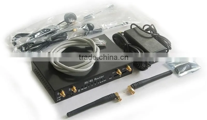 Industrial grade dual sim card slot 4g lte wireless router 300m long range
