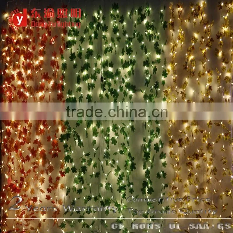 Garden display IP65 String lighted artificial crystallized fruits and vegetables