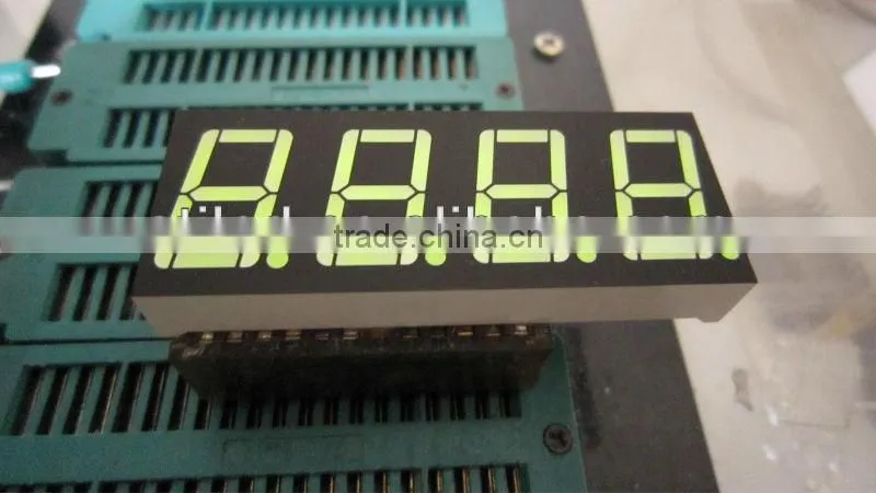 0.56 inch 7 segment led display 4 digit green color