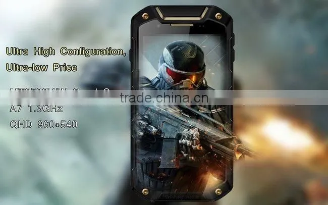 Outdoor smartphone i5800C Smartphone 4.5 Inch QHD IP67 MTK6582 Quad Core 1GB 8GB Android 4.4