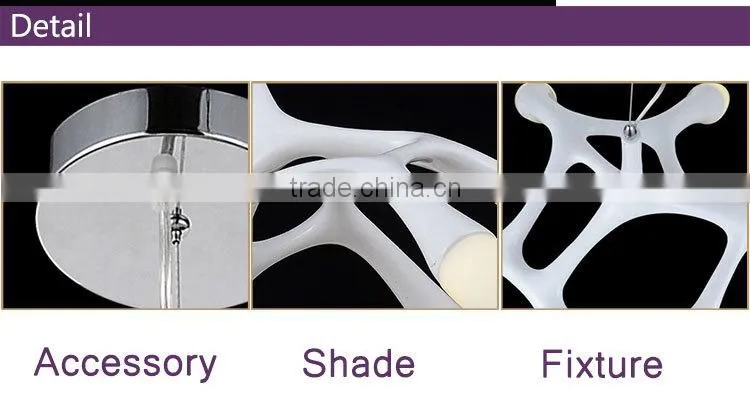 spider shaped white resin modern popular pendant lighting