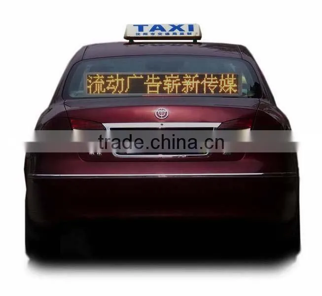 High brightness rolling message taxi roof led billboard