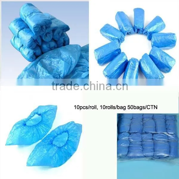 lab supply pe blue shoes cover