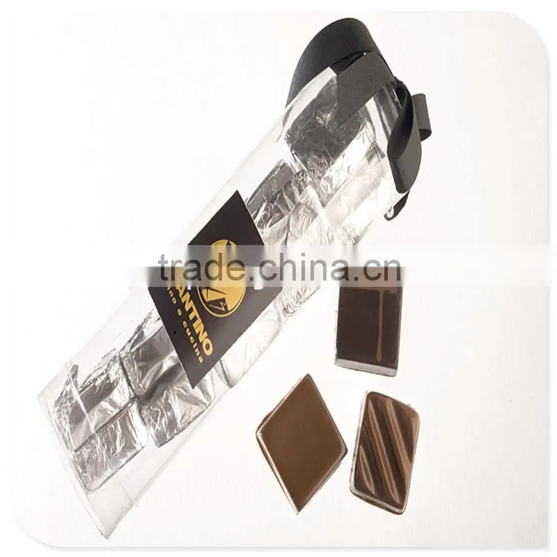 clear plastic cylinder tube with ribbon