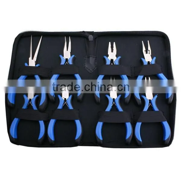 Jewelry Making Tools Kit With Zipper Case Mini Precision Pliers Tools Set For Jewelry Beading Wire Cutting Craft
