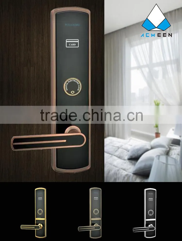 electronic key card door lock for apartment