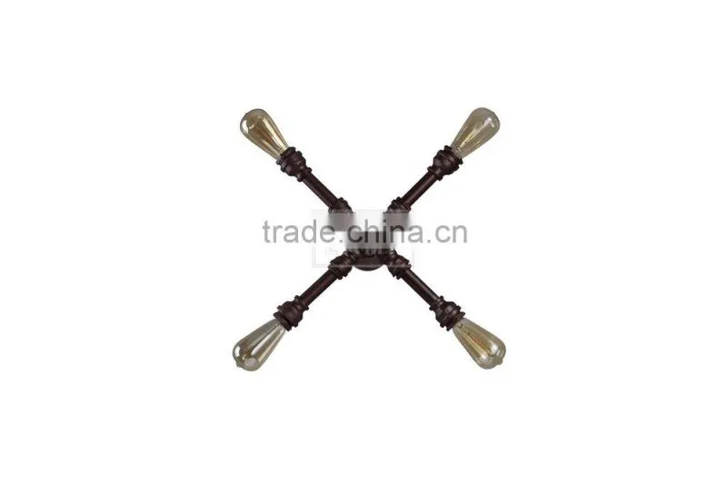 Industrial Metal Pipe Loft Wall Lamp Filament Wall Sconce Wall Mount