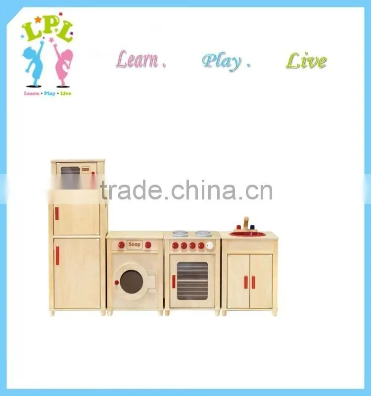 2016 wholesale high quality kids wooden play kitchen set, Educational Kids Kitchen Sets