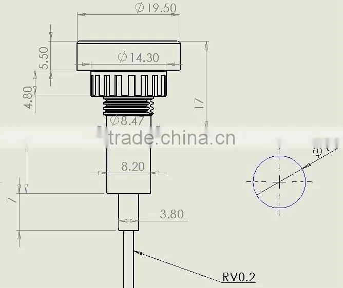 FL1-04 led traffic car signal lamp switch