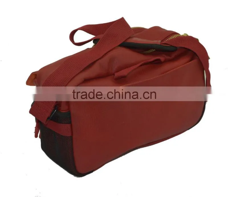 2015 PU leather messenger bag with Iphone case