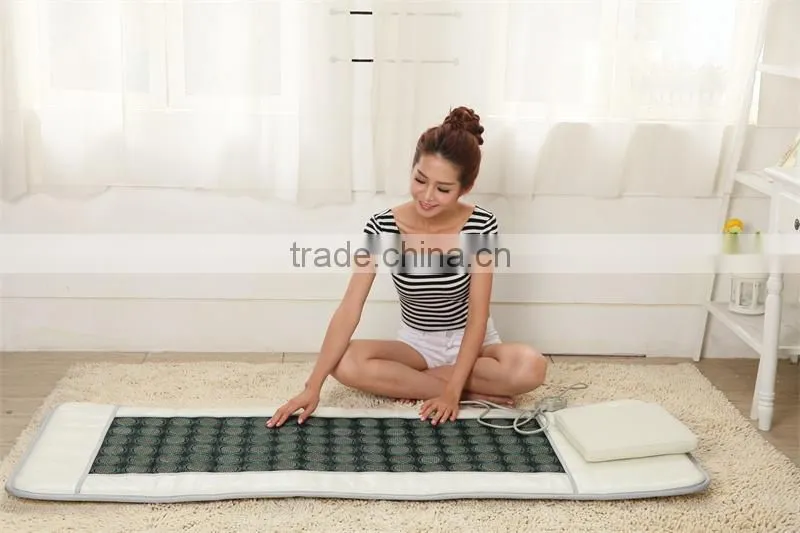 jade tourmaline ametyst heating mattres pad far infrared jade ametyst heating mat far infrared negative ion mattress tourmaline